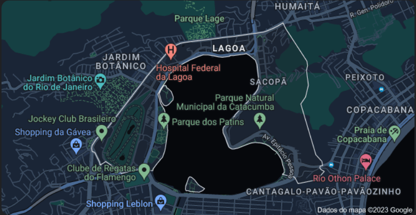 mapa lagoa